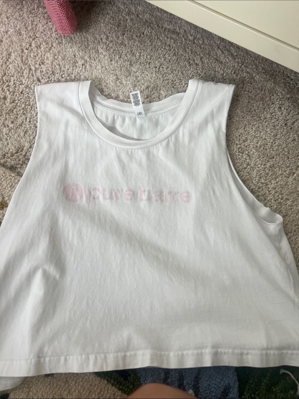 Pure Barre logo crop top medium